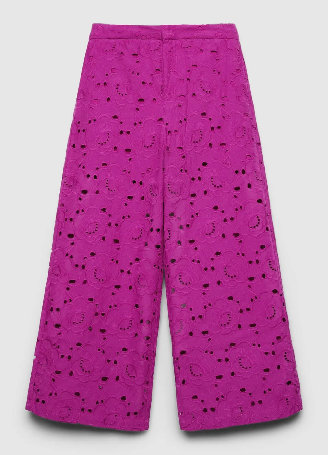 Calliope culotte sangallo pantalon femme broderie florale