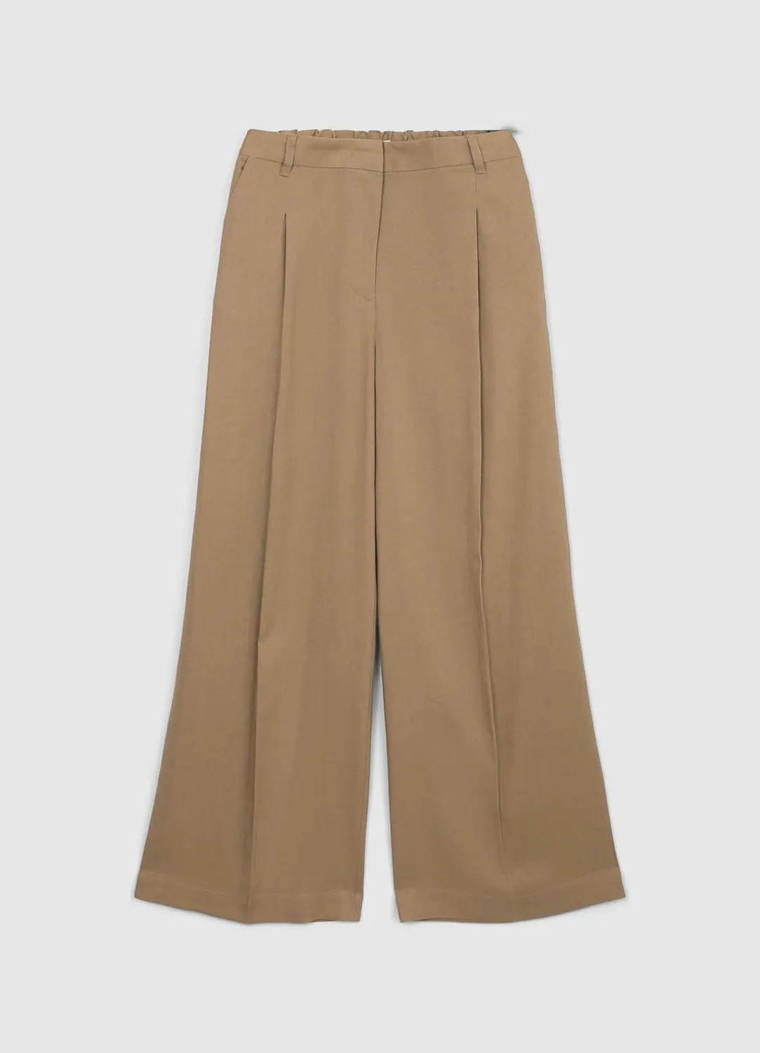 Calliope pantalon palazzo femme mélange lin