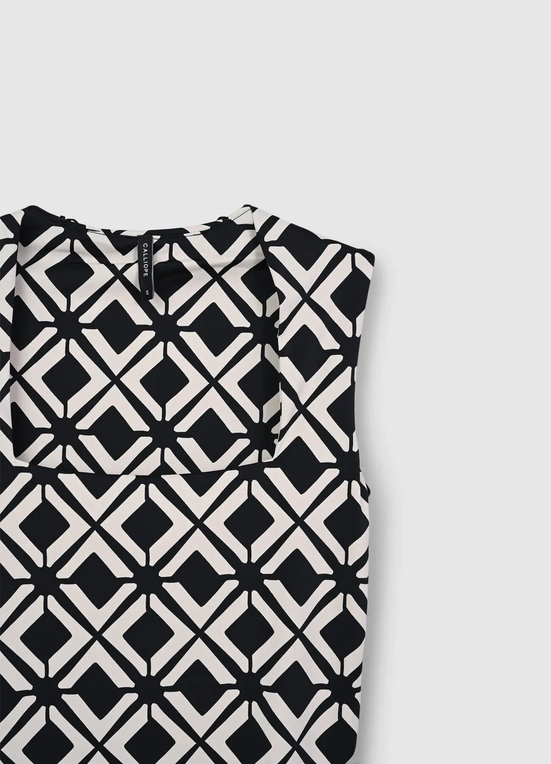 Calliope carre top femme fantaisie col carre