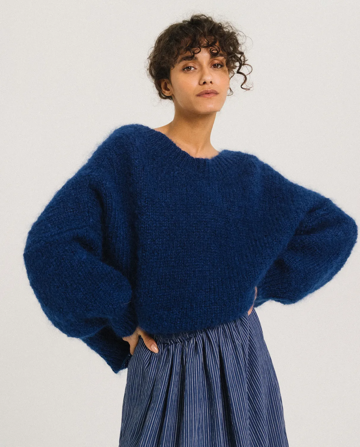 TINSELS FRIME pull MYOSOSTIS mohair col V