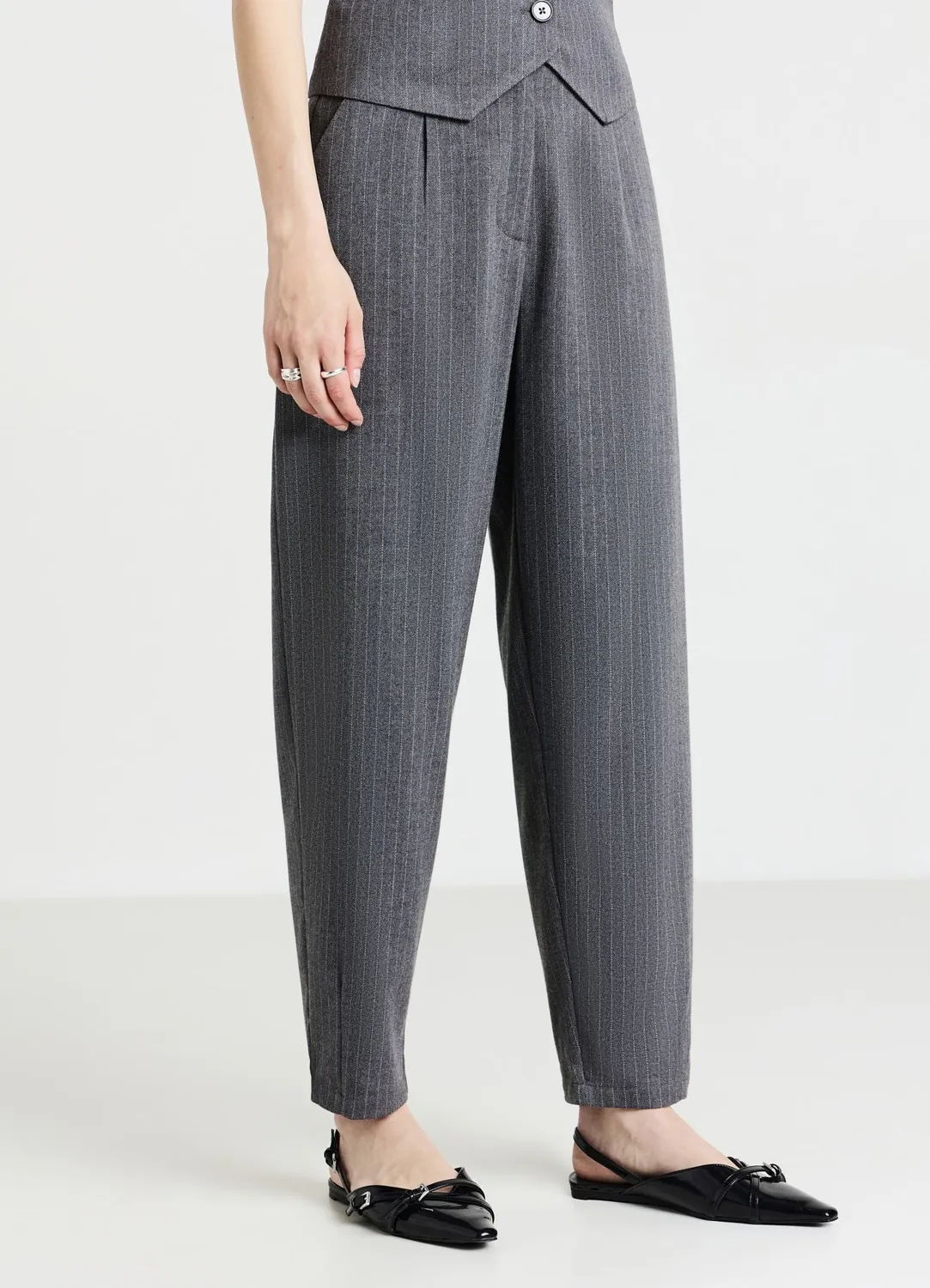 Calliope pantalon balloon rayé femme taille S