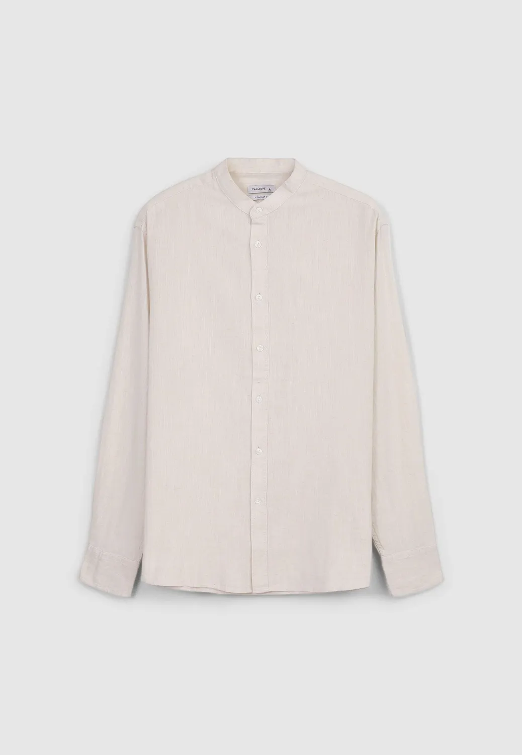 Calliope chemise col coréen lin homme regular