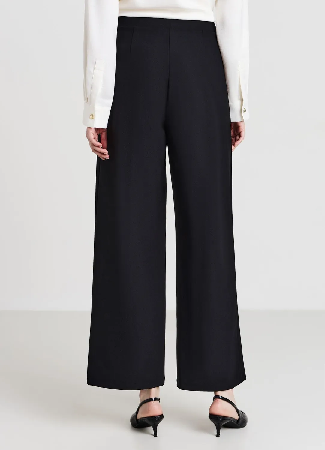 Calliope pantalon palazzo femme ceinture déco