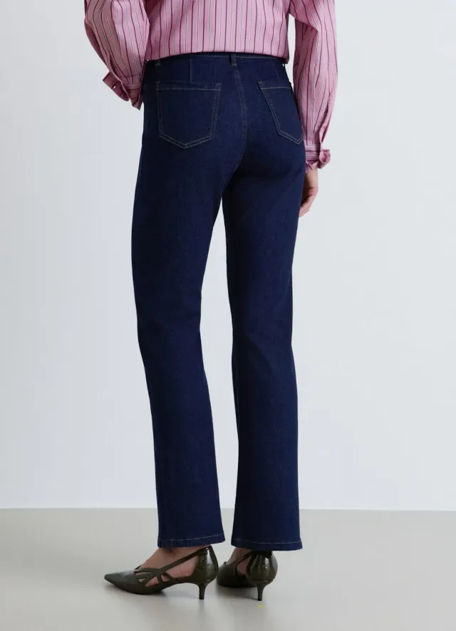 Calliope jean flare femme taille haute