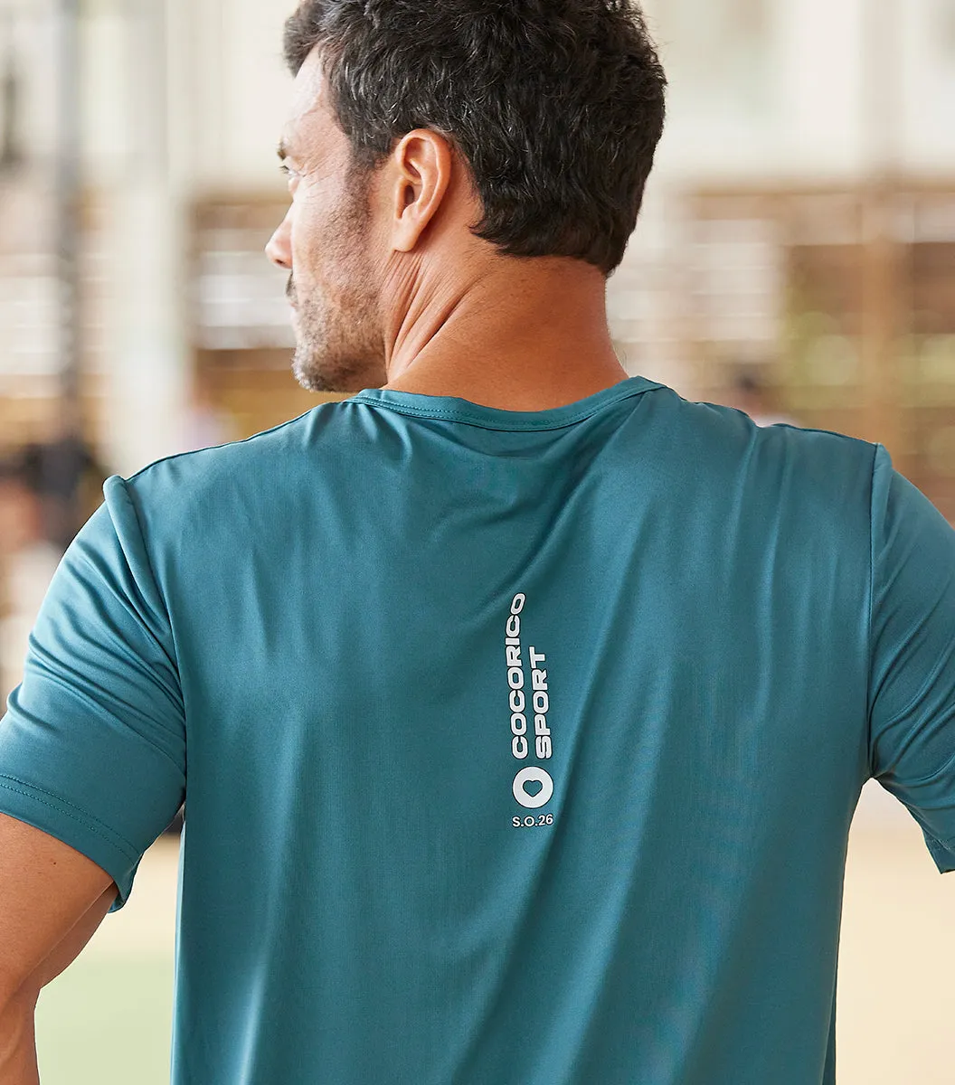 Cocorico Focus t-shirt sport homme vert technique