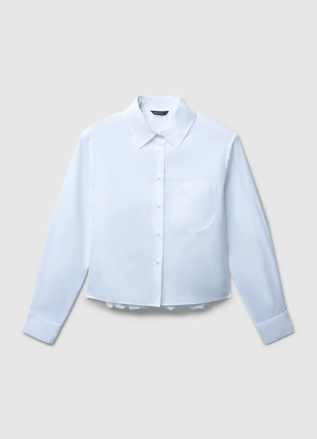 Calliope Chemise Ballon Femme Coton Uni Boutons