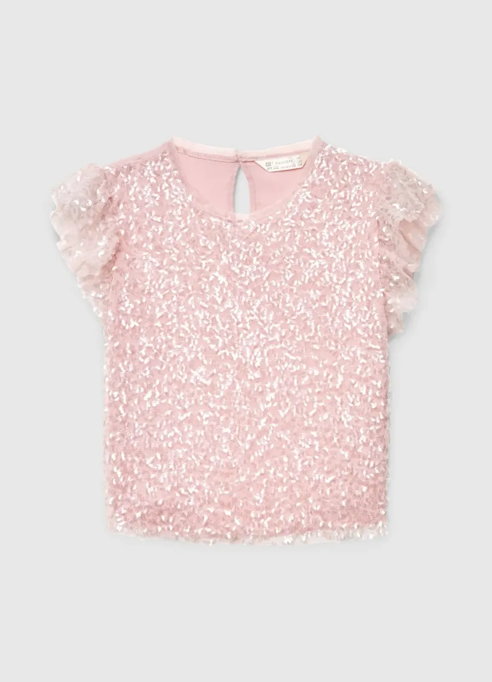 Calliope blouse fille tulle à paillettes
