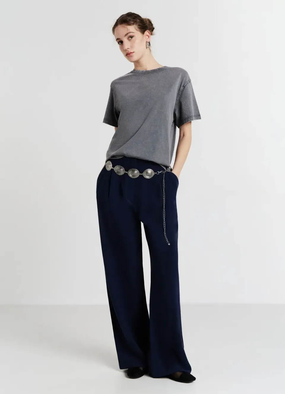 Calliope T-shirt effet délavé coton femme