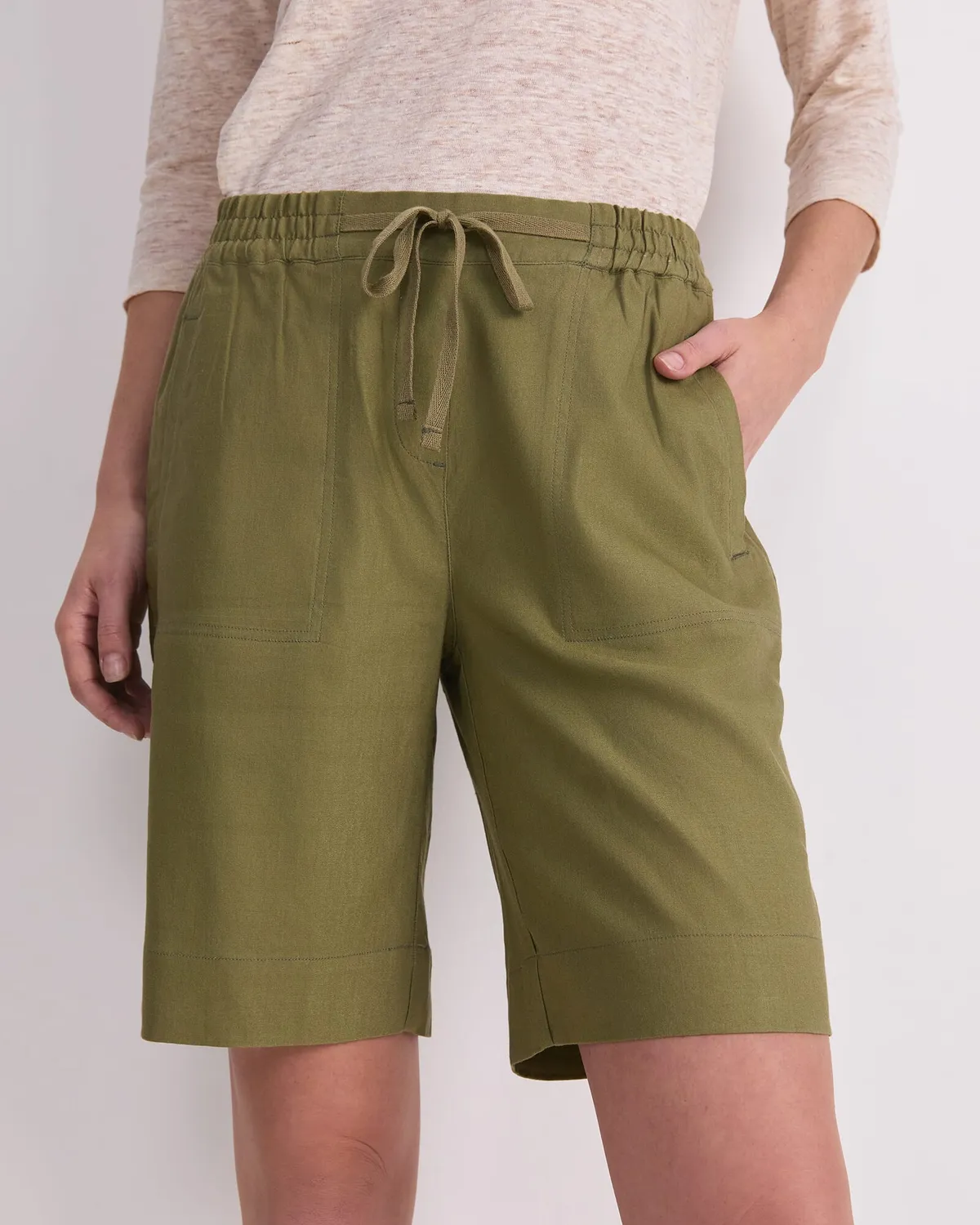 Sportscraft Rosa Linen Short lin femme poches