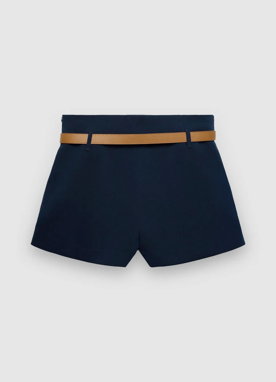 Calliope jupe-short à ceinture femme plissé mini