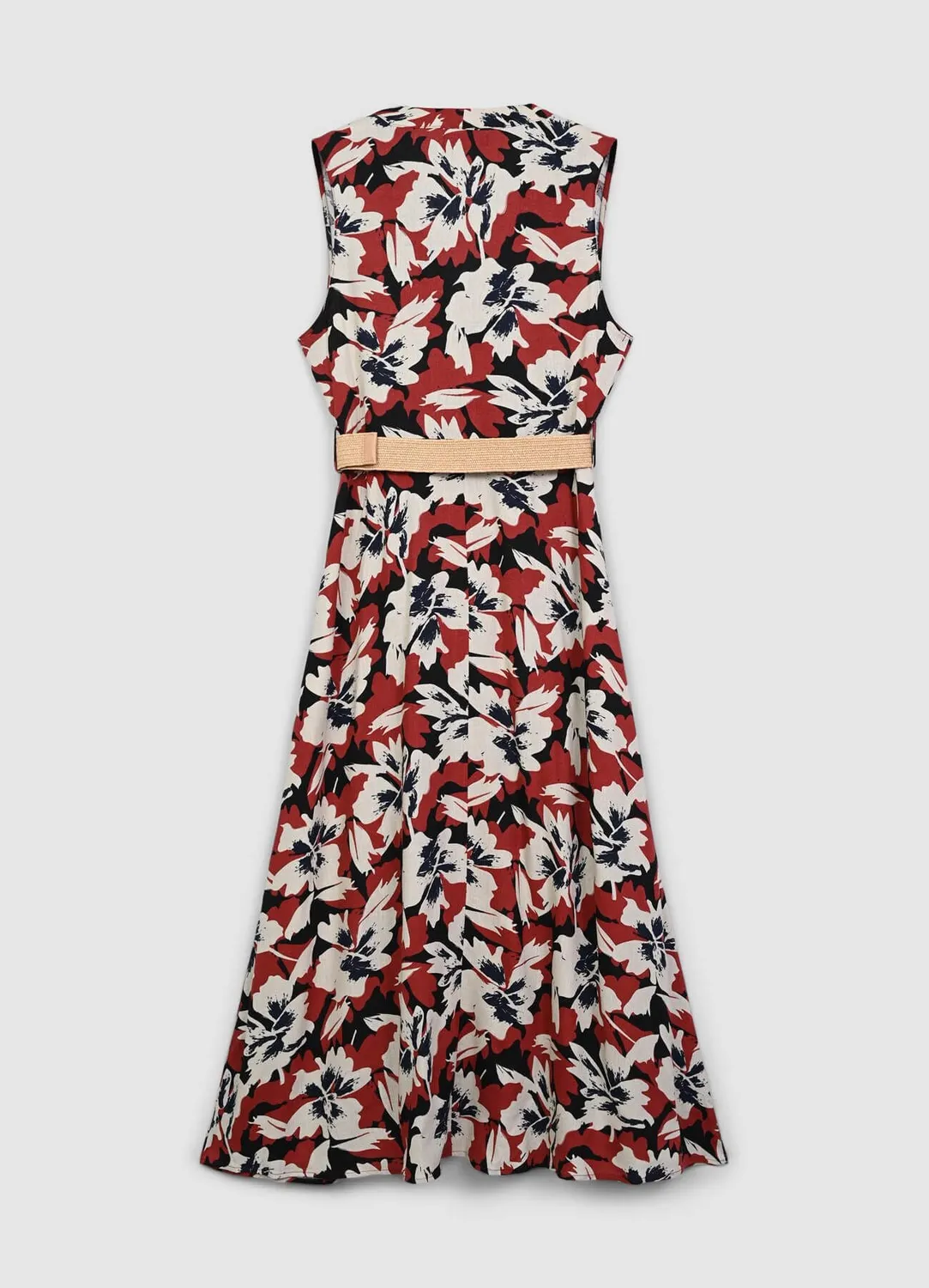 Calliope Atelier robe chemisier florale femme lin