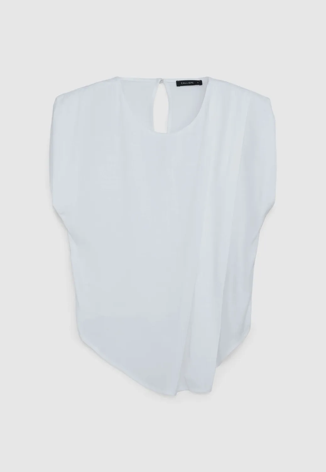 Calliope Pieghe blouse femme sans manches plissée