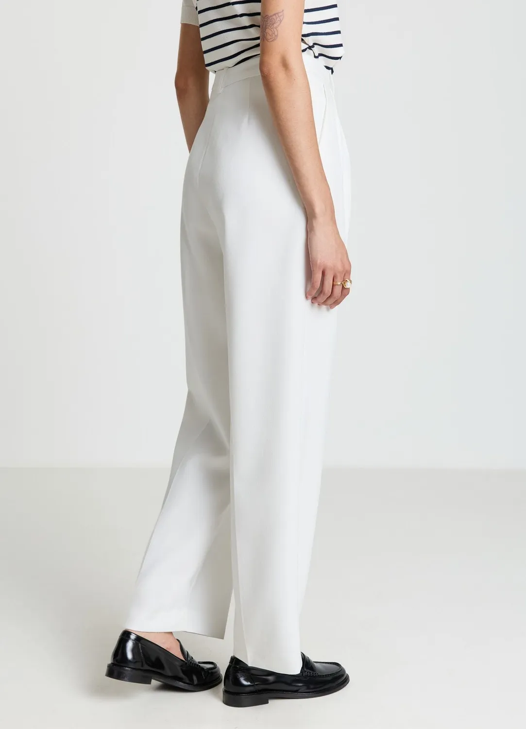 Calliope pantalon carrot double pince femme taille S bureau