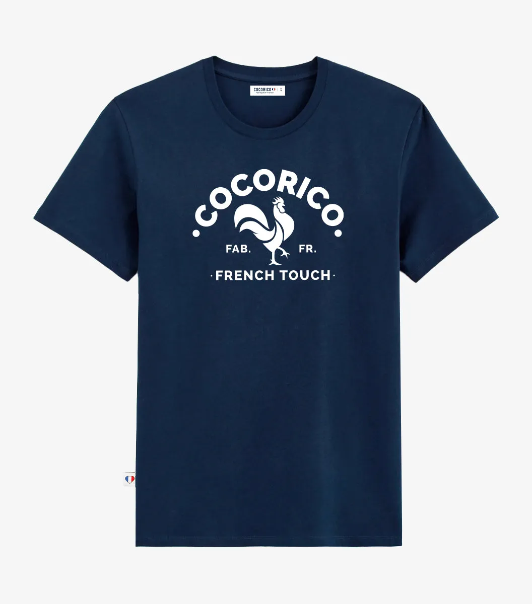 Cocorico Coq Français t-shirt homme marine coton