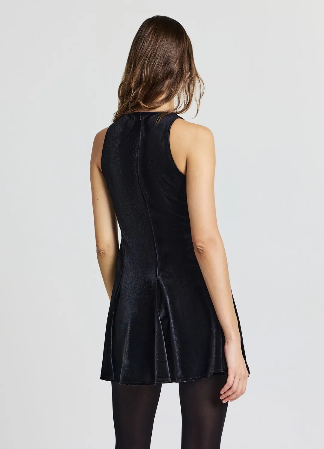 Calliope Ciniglia robe courte femme chenille sans manches