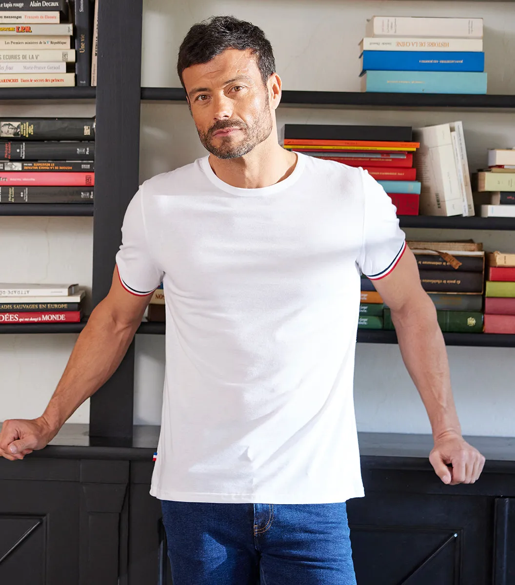Cocorico Supporter Intemporel t-shirt homme blanc 100% coton