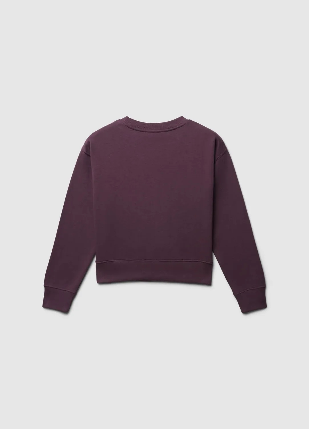 Calliope sweat femme col rond college cropped
