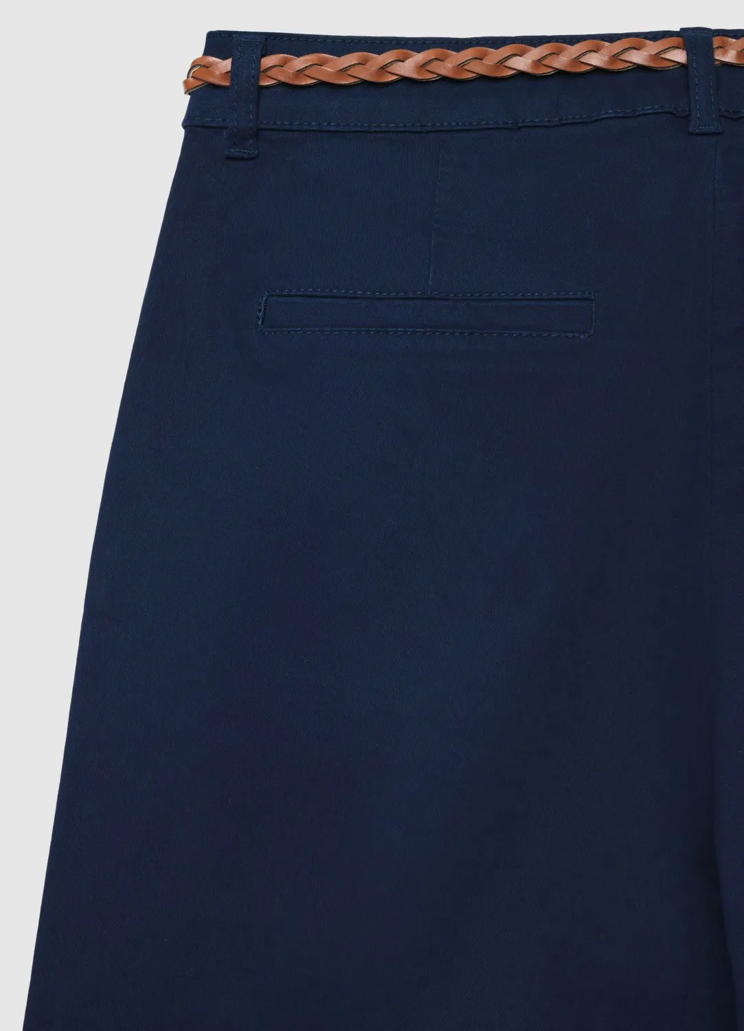 Calliope pantalon chino ceinture tressée femme