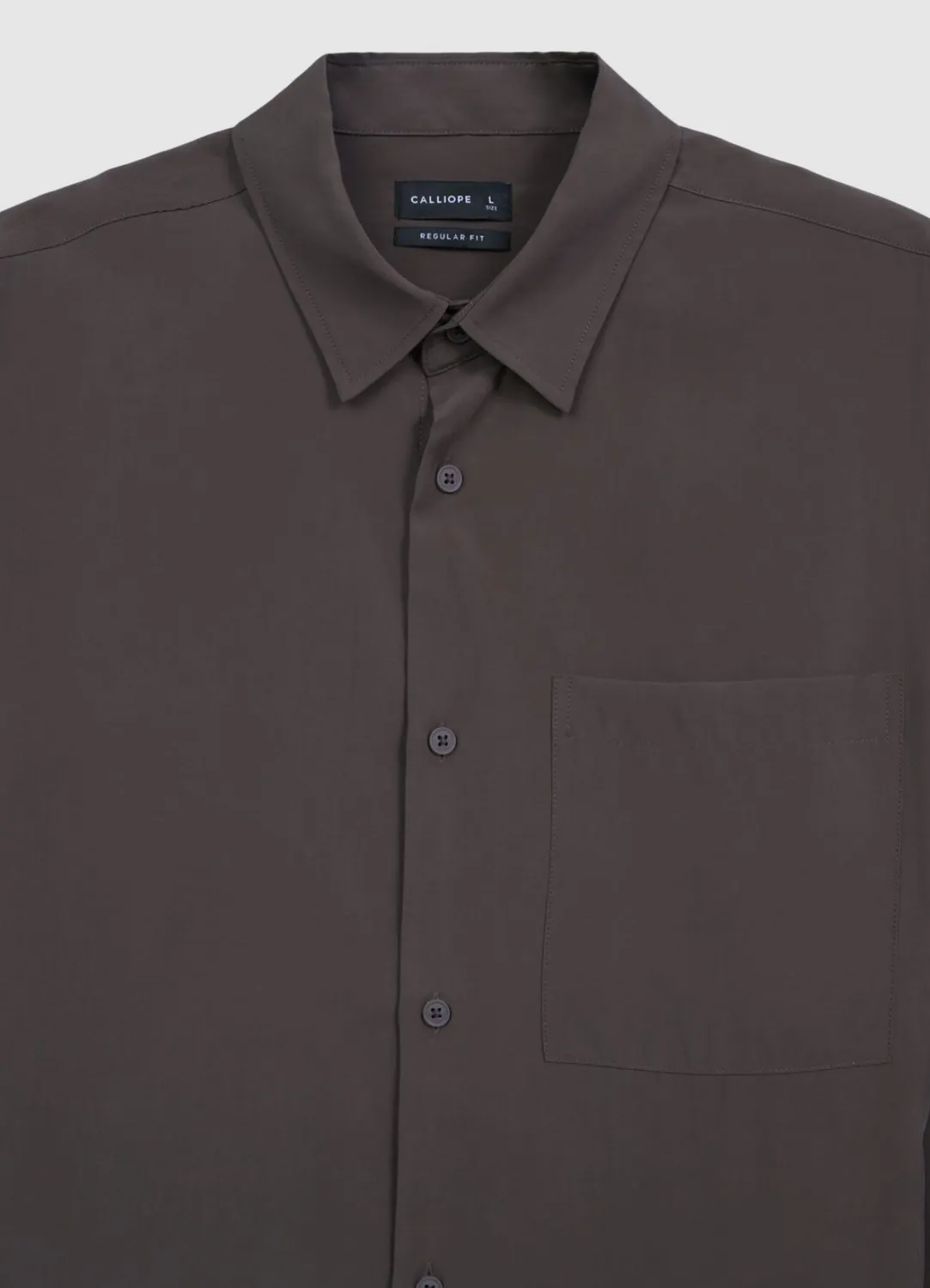 Calliope chemise homme modal poche manches longues unie