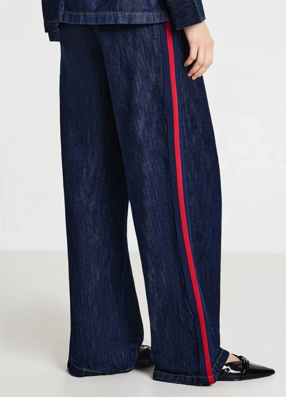 Calliope jean jogger femme bandes latérales