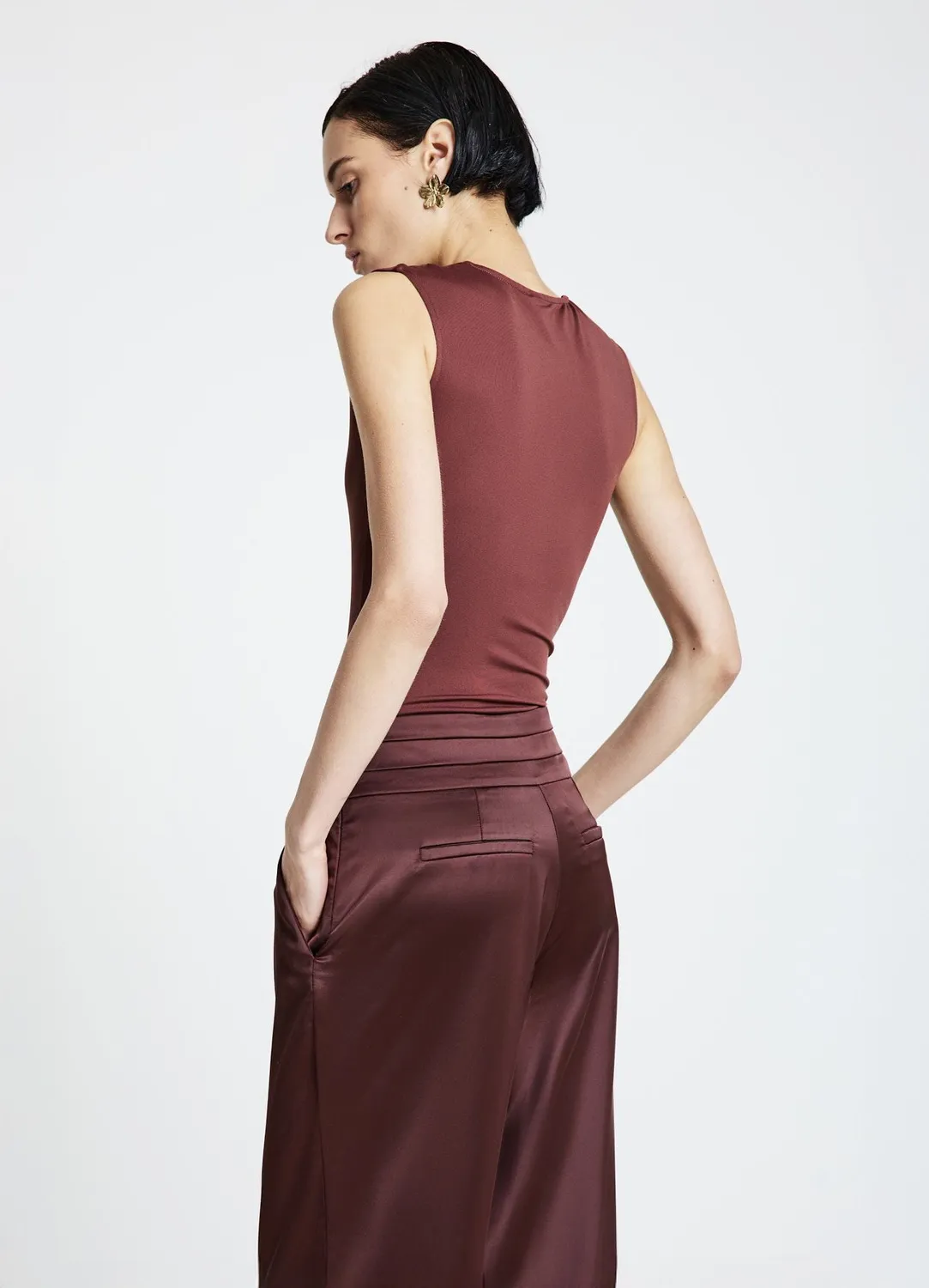 Calliope body col rond froncé femme