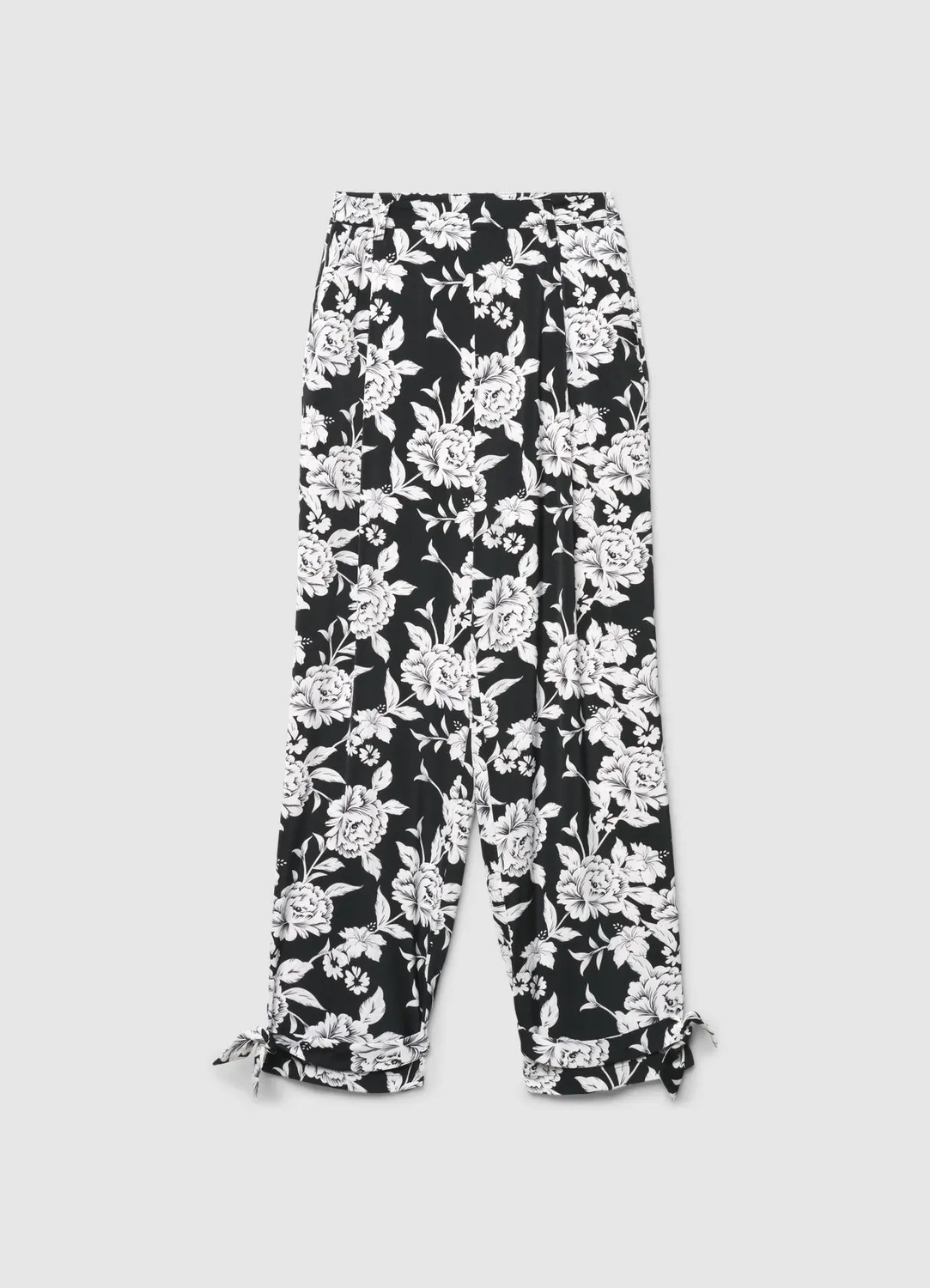 Calliope palazzo fleurs pantalon femme large