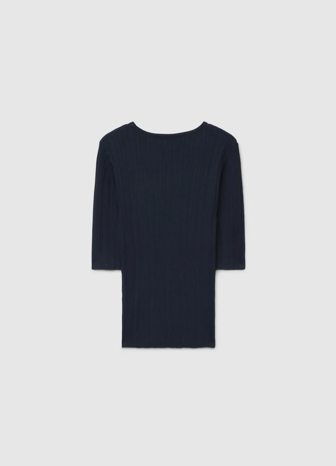 Calliope t-shirt côtelé col rond femme