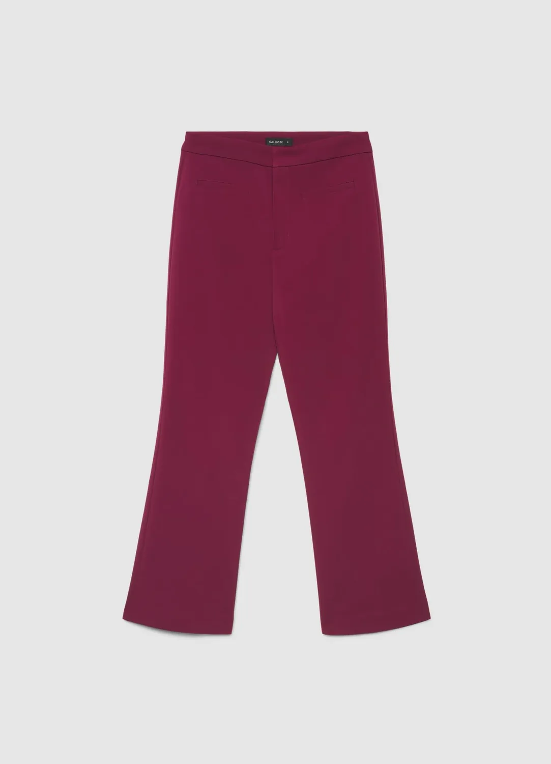 Calliope pantalon femme flare uni mini évasé