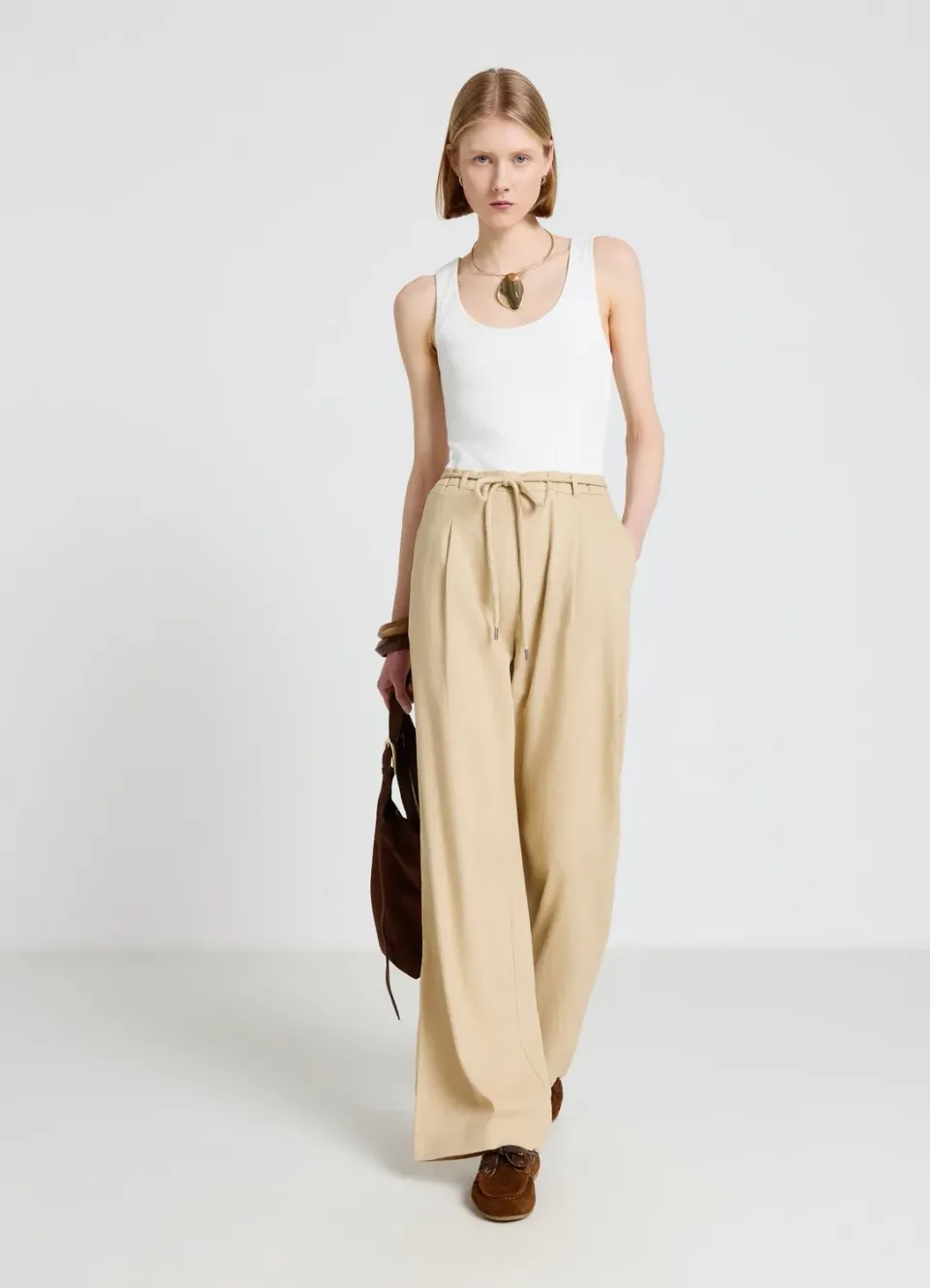 Calliope combinaison sans manches femme jambe large