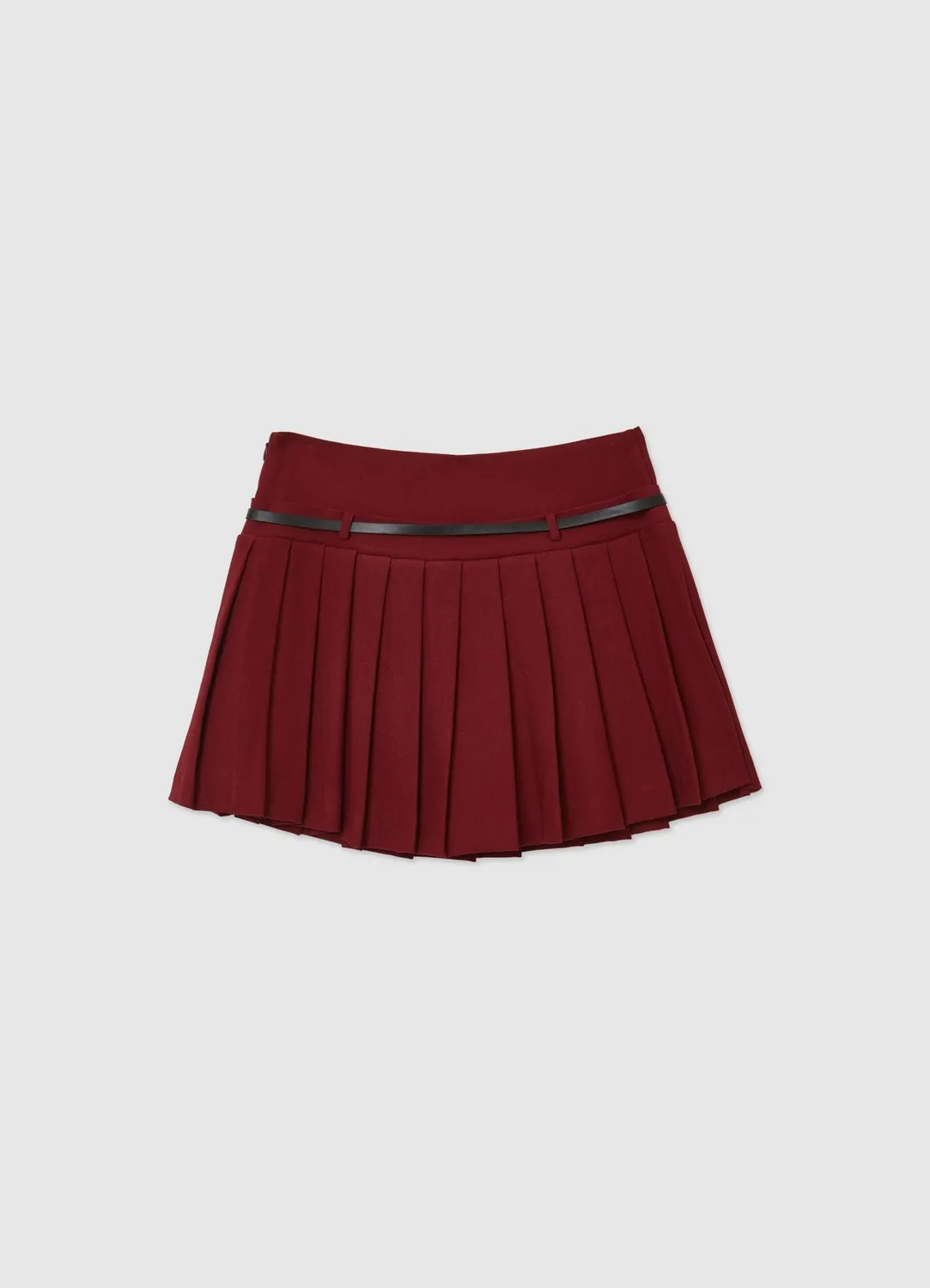 Calliope jupe-short plissée femme à ceinture
