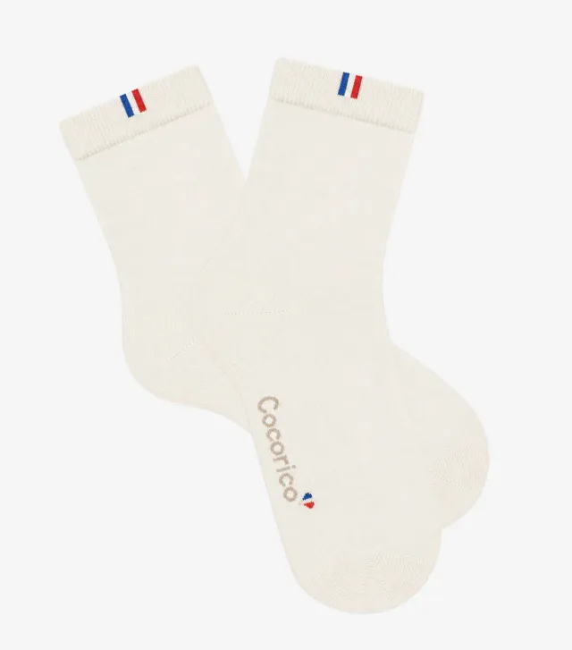 Cocorico chaussettes femme écru coton 36/41