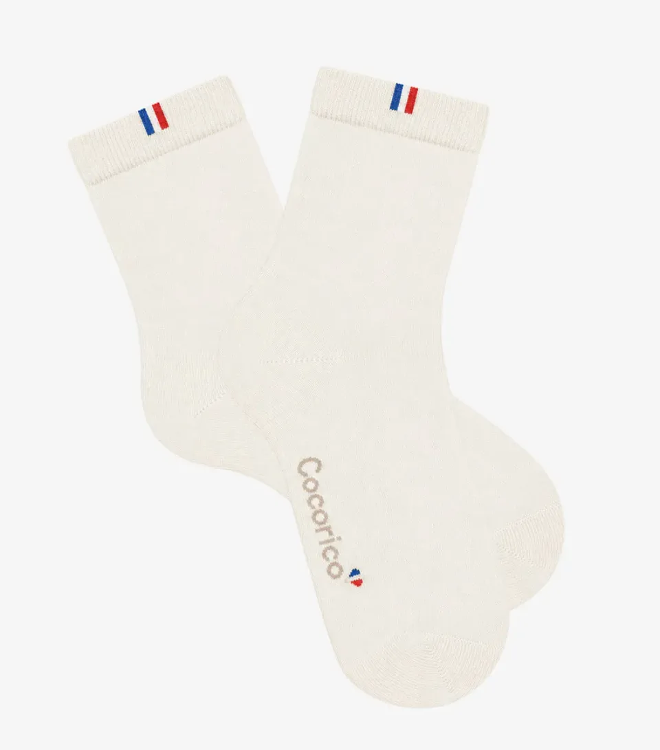 Cocorico chaussettes femme écru coton 36/41