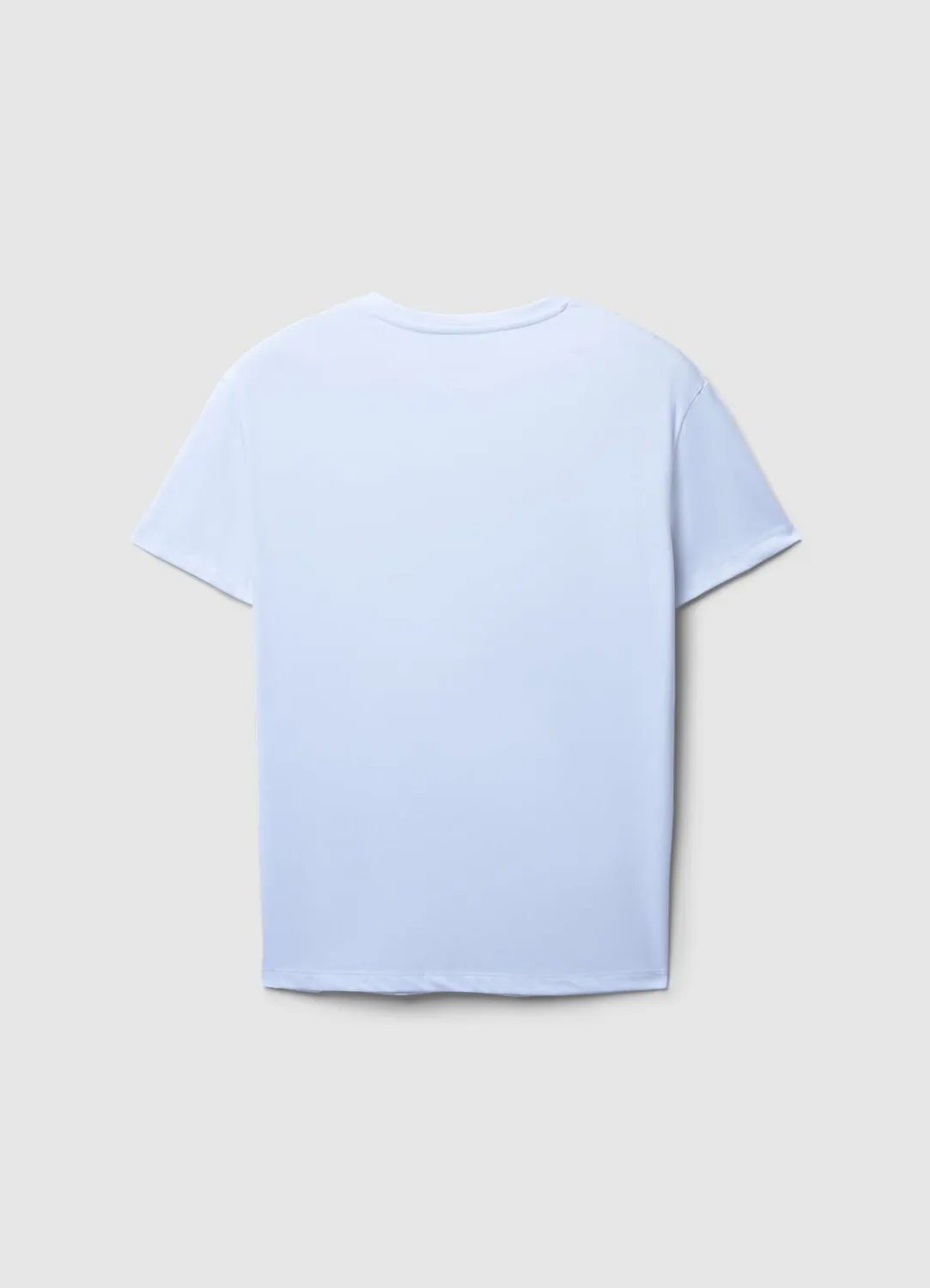 Calliope t-shirt femme volants col rond uni