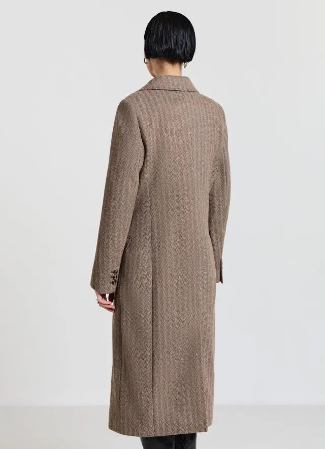Calliope spinato manteau femme pied-de-poule chaud
