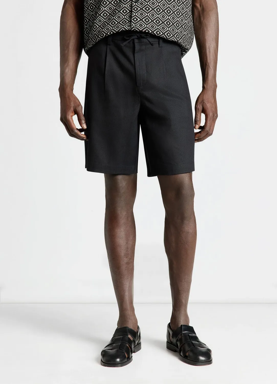 Calliope short jogger homme lin uni