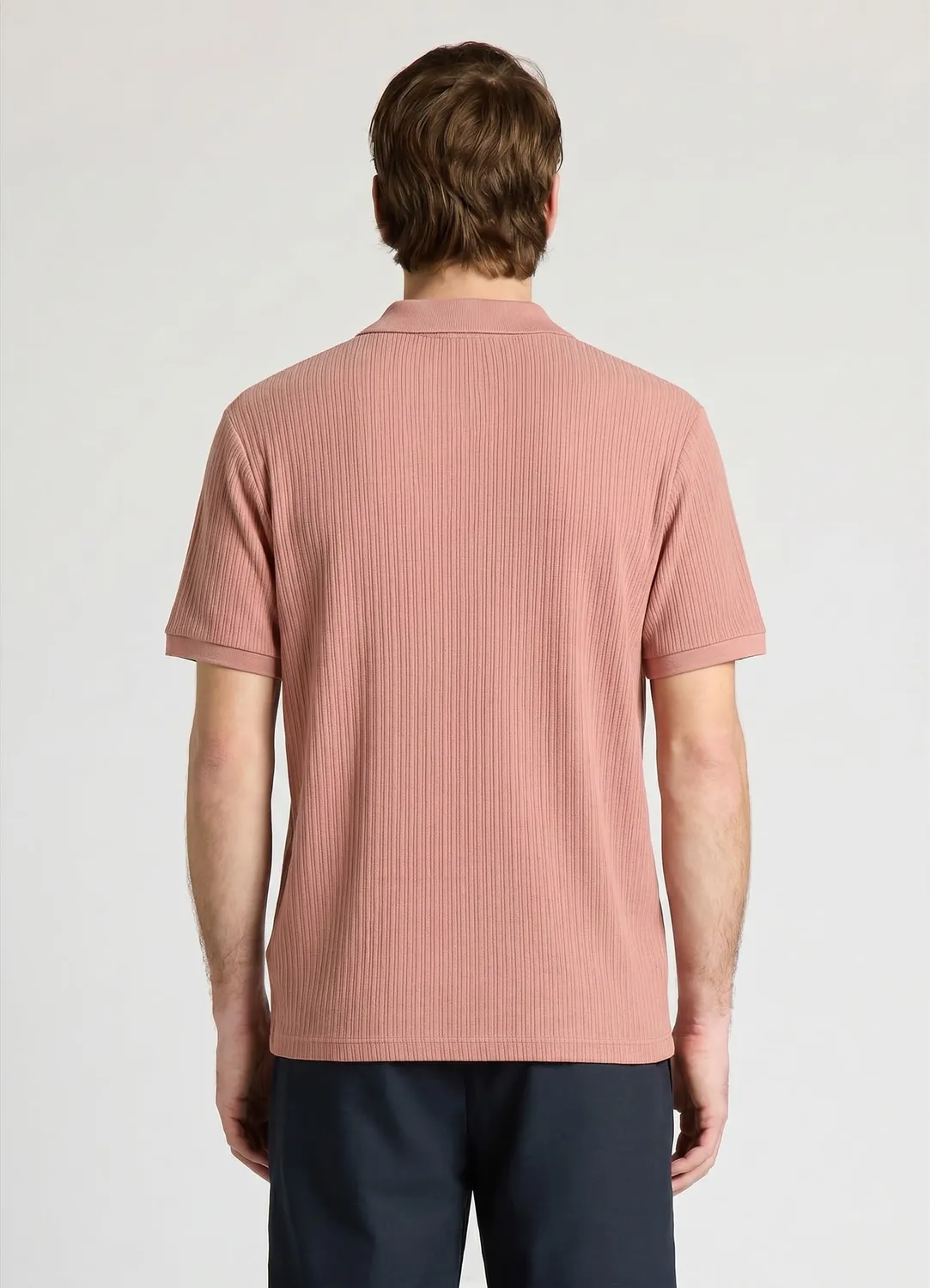 Calliope polo côtelé t-shirt homme col V