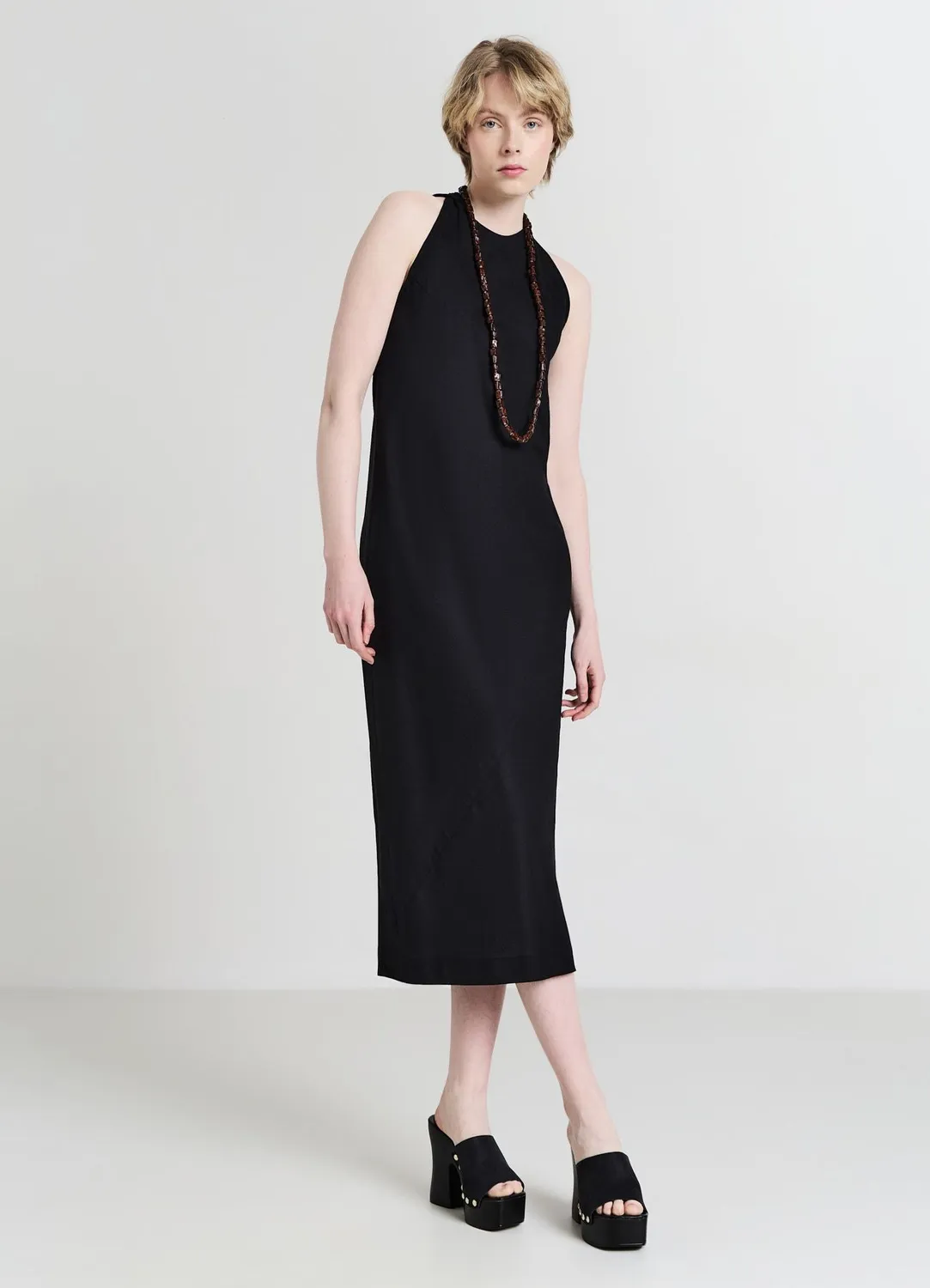 Calliope Atelier robe fourreau longue femme unie