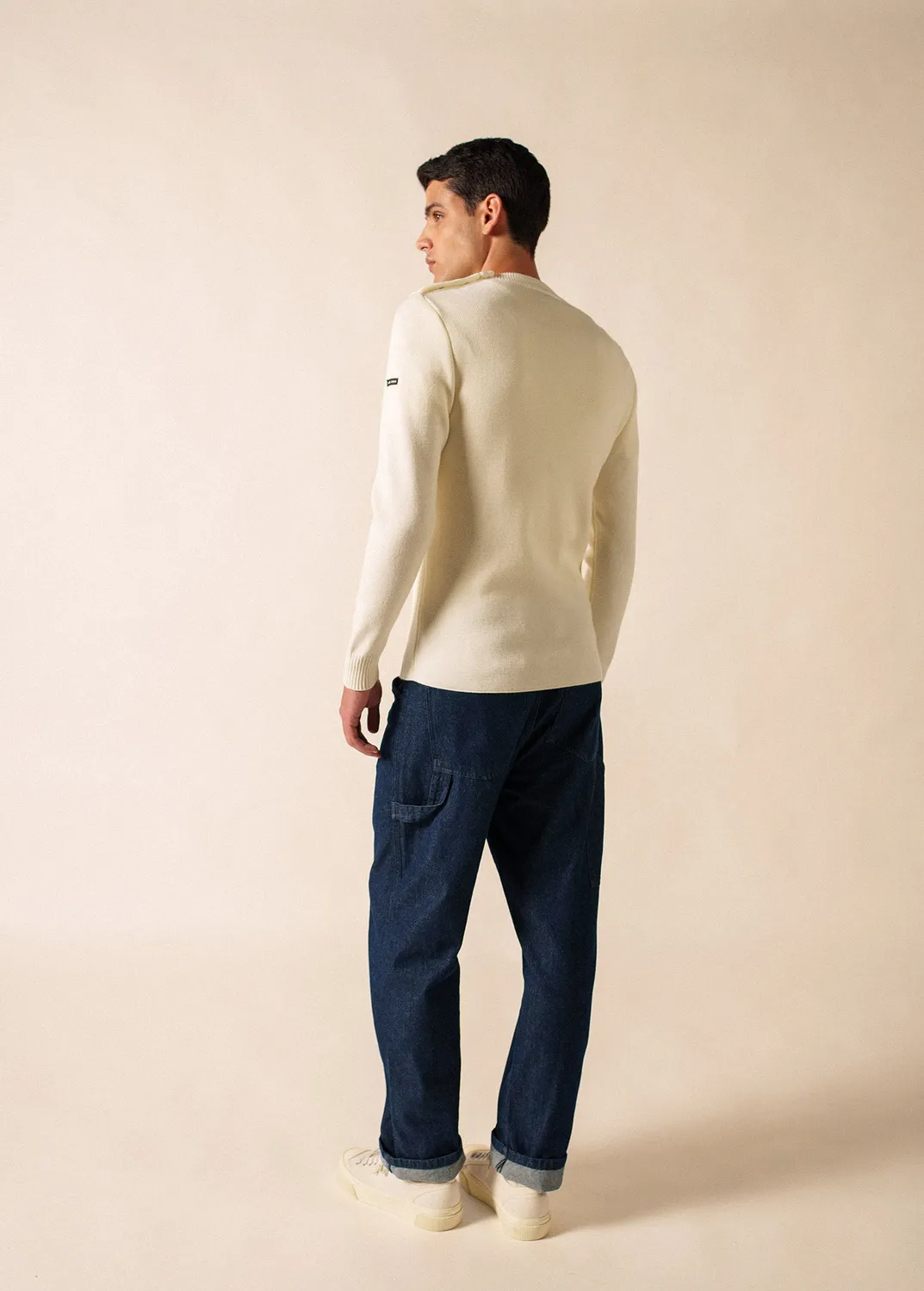 Saint James Rochefort pull marin laine écume