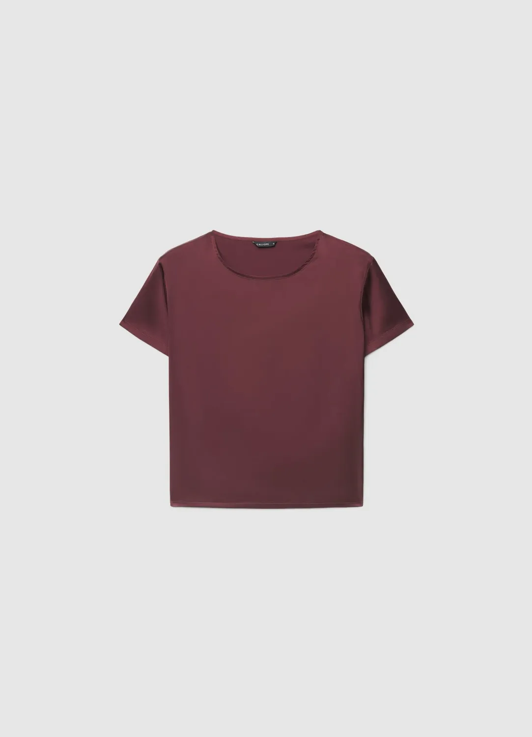 Calliope blouse unie femme manches courtes