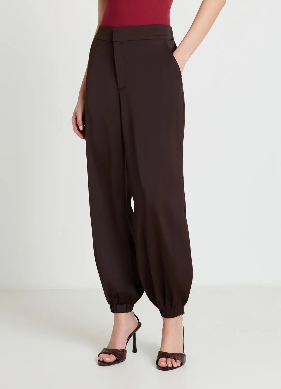Calliope pantalon jogger femme taille haute