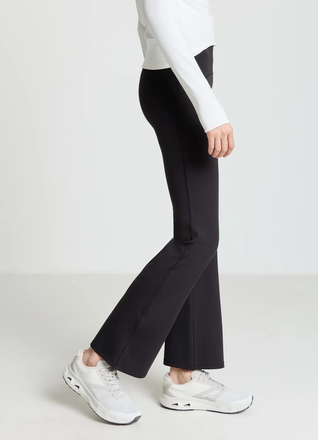 Calliope leggings flare femme taille haute uni