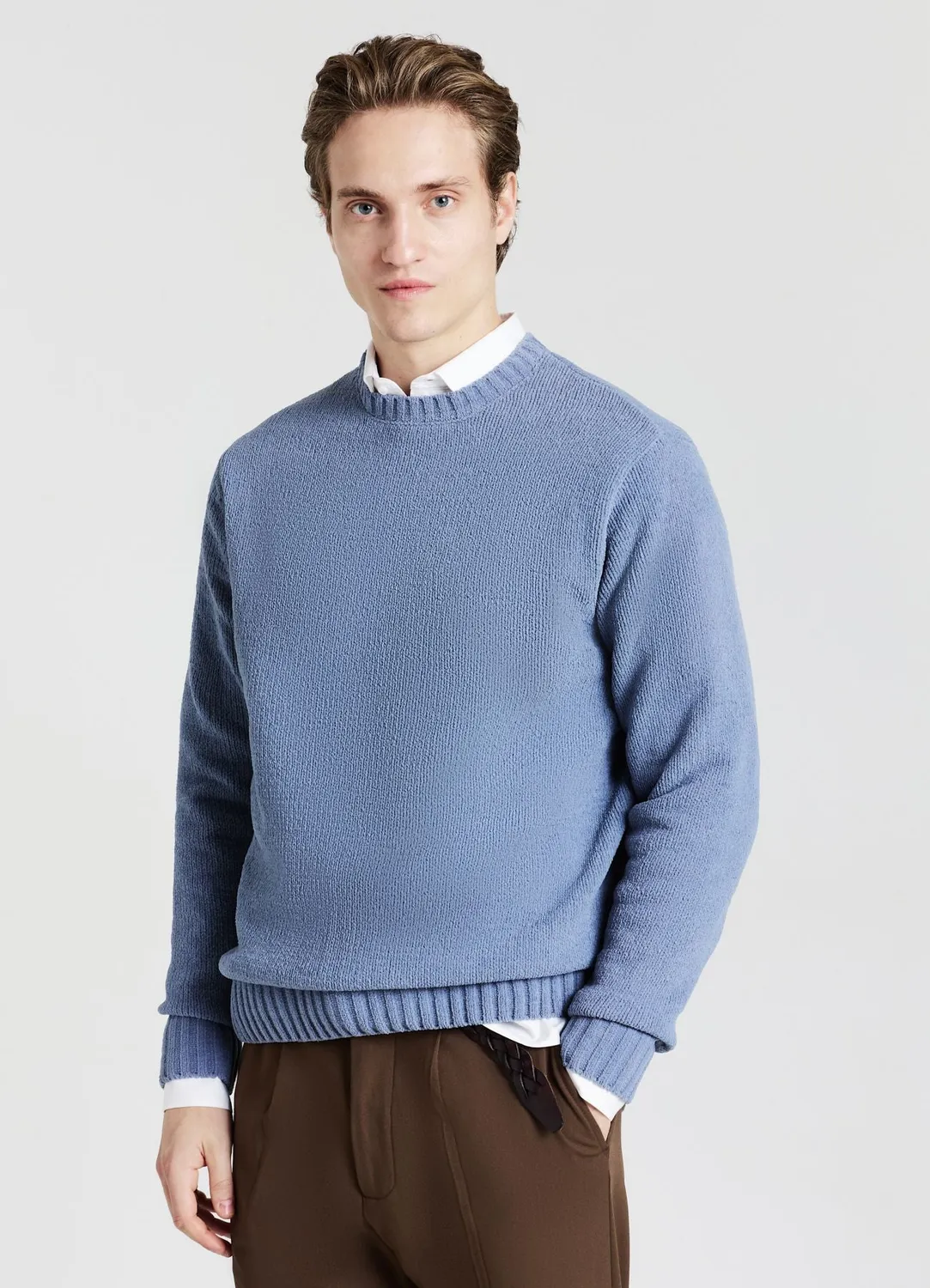 Calliope Pull col rond chenille homme regular