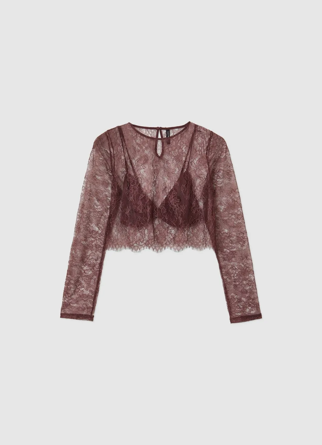 Calliope Top Crop Dentelle Bralette Femme Top Soirée