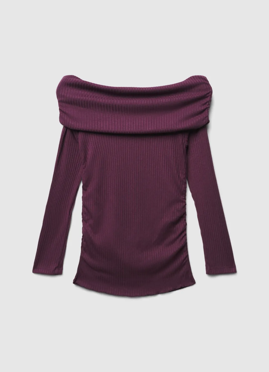 Calliope t-shirt epaules denudees cotelé femme