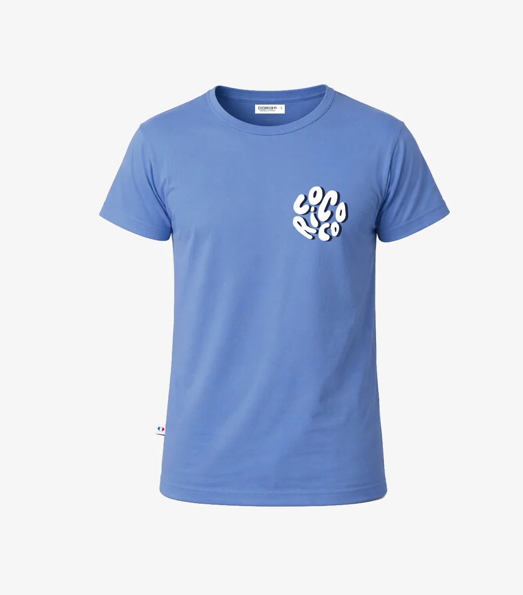 Cocorico Pyjama Bleu Riviera Nuage t-shirt homme bleu coton