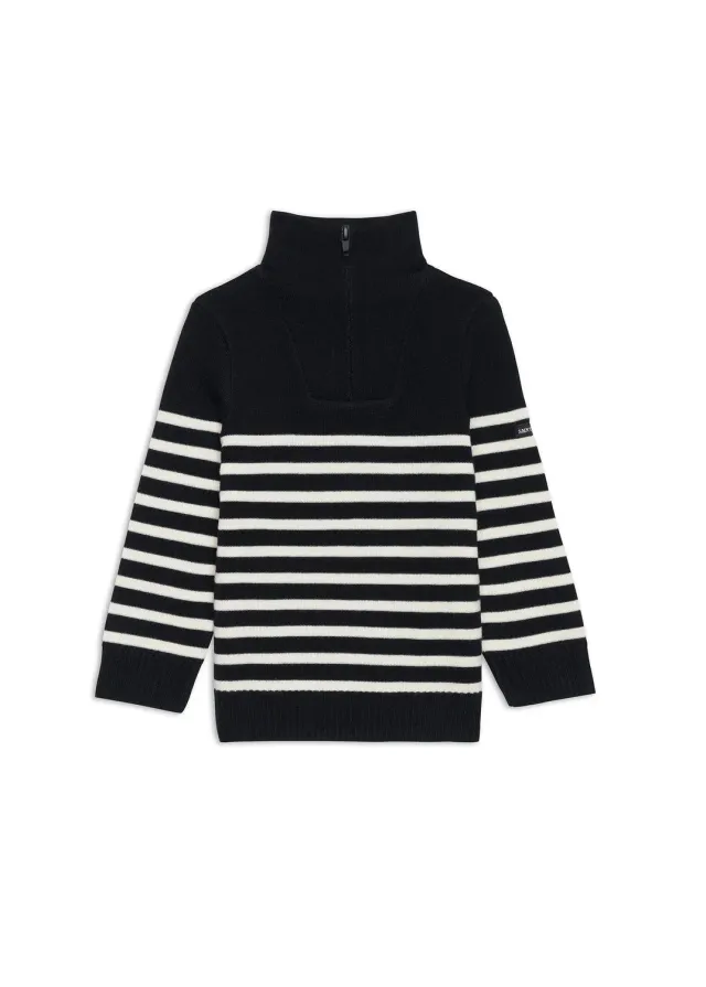 Saint James Marsouin pull enfant Navy/Ecume laine