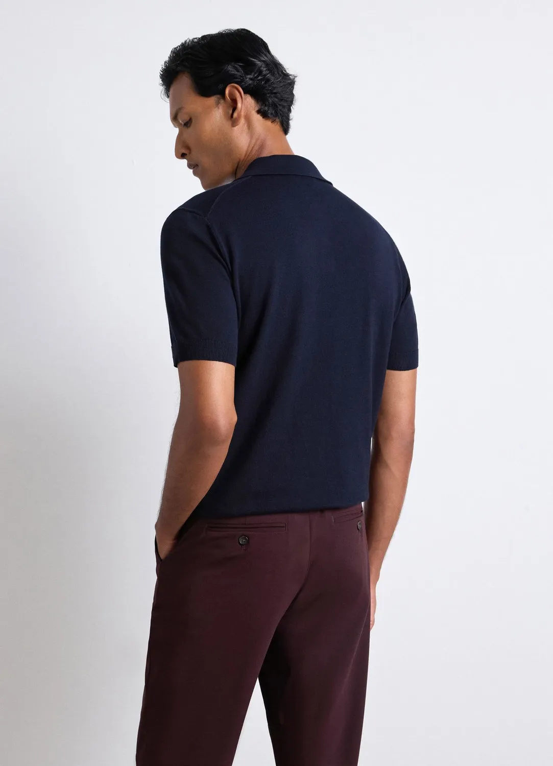 Calliope polo uni homme manches courtes