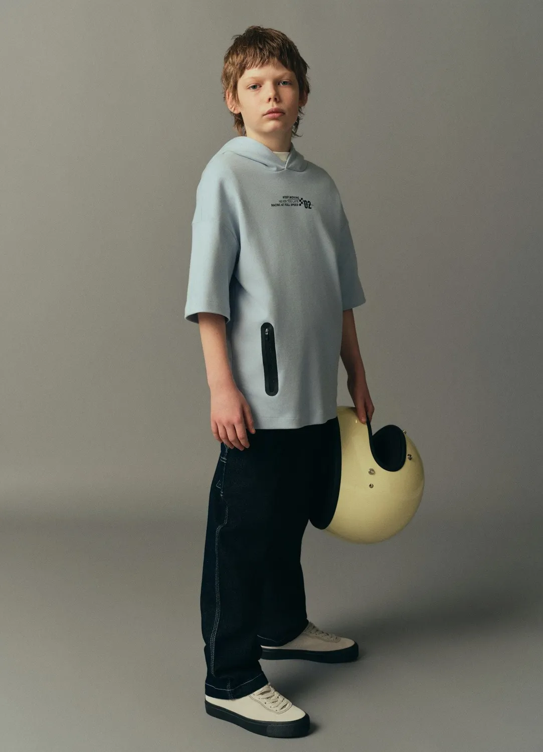 Calliope t-shirt garçon capuche écritures