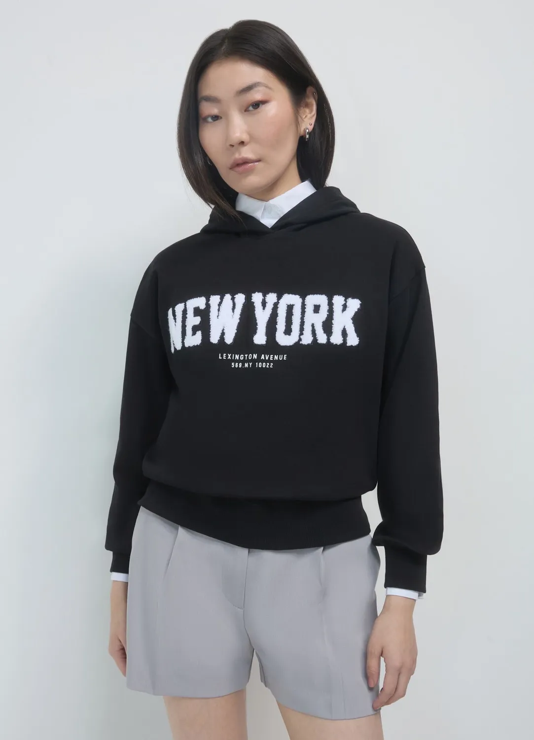 Calliope sweat capuche New York coton femme