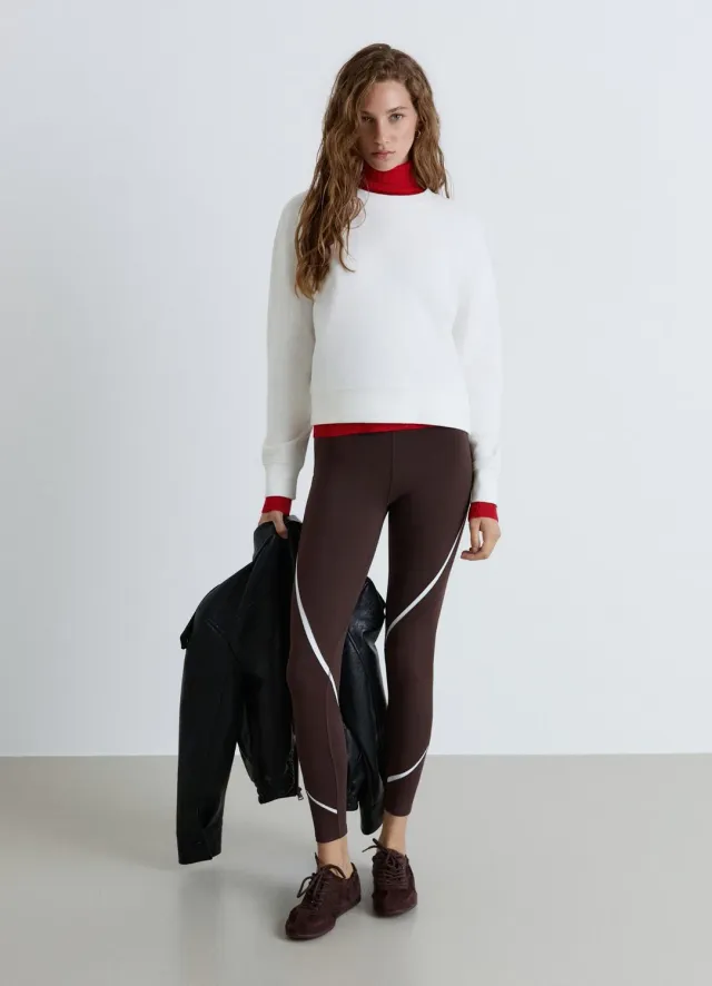 Calliope sweat col rond uni femme coton
